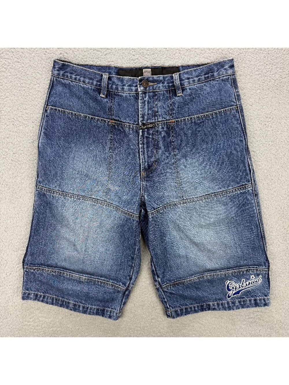 Marithe Francois Girbaud Shorts Men 32 Blue Skater Baggy Denim Jorts Vintage Y2K